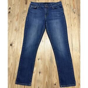Levis The Original Mid Rise Skinny Jeans Womens 10M Blue Dark Wash Stretch Denim